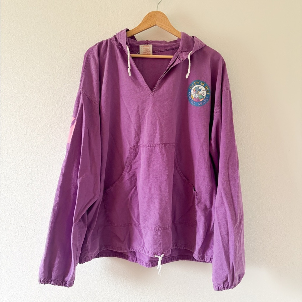 Vintage 1990s Cozumel Mexico Light Hoodie